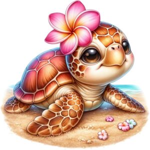 Heat transfers Iron on stickers  sea turtle 67 for Tshirts Iron on Decal Patches Stickers Clothes Hat Pillows DIY Crafts