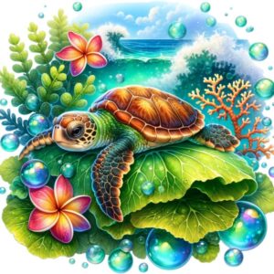 Heat transfers Iron on stickers  sea turtle 68 for Tshirts Iron on Decal Patches Stickers Clothes Hat Pillows DIY Crafts