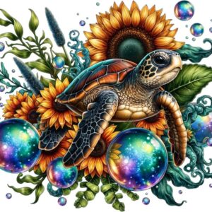 Heat transfers Iron on stickers  sea turtle 71 for Tshirts Iron on Decal Patches Stickers Clothes Hat Pillows DIY Crafts
