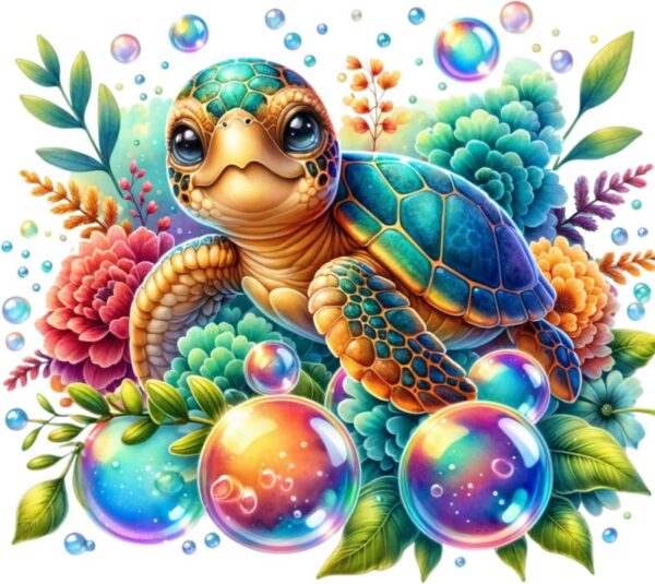 Heat transfers Iron on stickers  sea turtle 72 for Tshirts Iron on Decal Patches Stickers Clothes Hat Pillows DIY Crafts