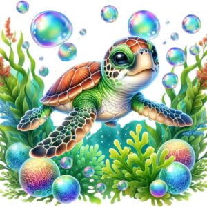 Heat transfers Iron on stickers  sea turtle 73 for Tshirts Iron on Decal Patches Stickers Clothes Hat Pillows DIY Crafts