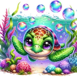 Heat transfers Iron on stickers  sea turtle 74 for Tshirts Iron on Decal Patches Stickers Clothes Hat Pillows DIY Crafts