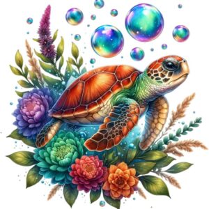 Heat transfers Iron on stickers  sea turtle 75 for Tshirts Iron on Decal Patches Stickers Clothes Hat Pillows DIY Crafts