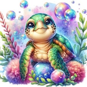 Heat transfers Iron on stickers  sea turtle 77 for Tshirts Iron on Decal Patches Stickers Clothes Hat Pillows DIY Crafts