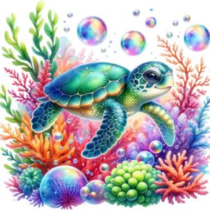 Heat transfers Iron on stickers  sea turtle 78 for Tshirts Iron on Decal Patches Stickers Clothes Hat Pillows DIY Crafts