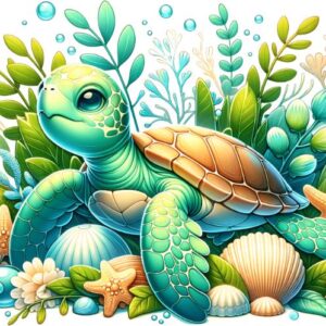 Heat transfers Iron on stickers  sea turtle 87 for Tshirts Iron on Decal Patches Stickers Clothes Hat Pillows DIY Crafts