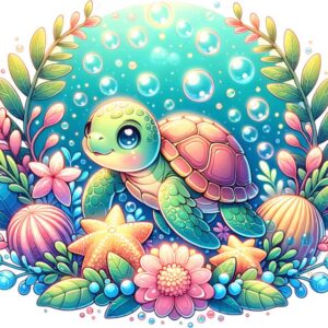Heat transfers Iron on stickers  sea turtle 88 for Tshirts Iron on Decal Patches Stickers Clothes Hat Pillows DIY Crafts