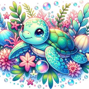 Heat transfers Iron on stickers  sea turtle 91 for Tshirts Iron on Decal Patches Stickers Clothes Hat Pillows DIY Crafts