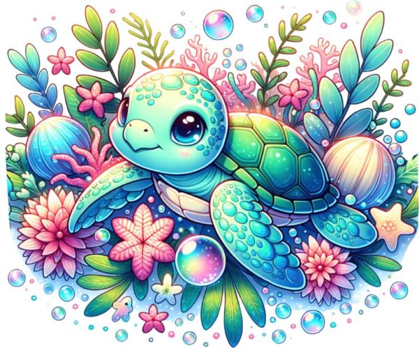 Heat transfers Iron on stickers  sea turtle 91 for Tshirts Iron on Decal Patches Stickers Clothes Hat Pillows DIY Crafts