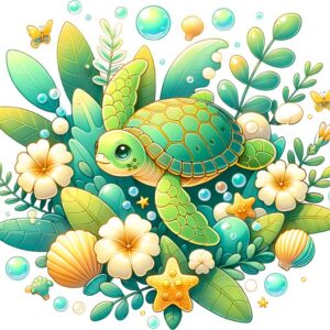Heat transfers Iron on stickers  sea turtle 95 for Tshirts Iron on Decal Patches Stickers Clothes Hat Pillows DIY Crafts