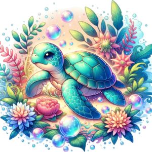 Heat transfers Iron on stickers  sea turtle 97 for Tshirts Iron on Decal Patches Stickers Clothes Hat Pillows DIY Crafts