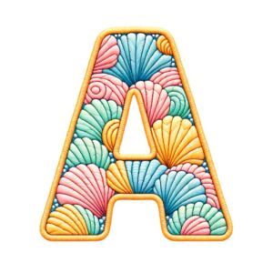 Heat transfers Iron on stickers  shell letter 1 for Tshirts Iron on Decal Patches Stickers Clothes Hat Pillows DIY Crafts