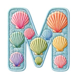 Heat transfers Iron on stickers  shell letter 13 for Tshirts Iron on Decal Patches Stickers Clothes Hat Pillows DIY Crafts