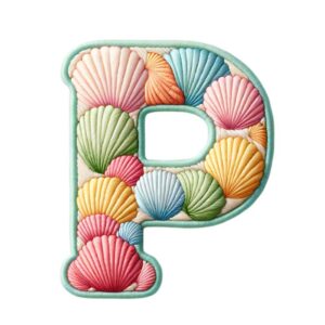 Heat transfers Iron on stickers  shell letter 16 for Tshirts Iron on Decal Patches Stickers Clothes Hat Pillows DIY Crafts