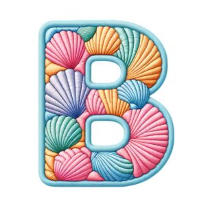 Heat transfers Iron on stickers  shell letter 2 for Tshirts Iron on Decal Patches Stickers Clothes Hat Pillows DIY Crafts