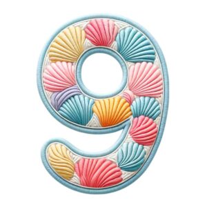 Heat transfers Iron on stickers  shell letter 36 for Tshirts Iron on Decal Patches Stickers Clothes Hat Pillows DIY Crafts