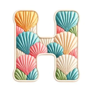 Heat transfers Iron on stickers  shell letter 8 for Tshirts Iron on Decal Patches Stickers Clothes Hat Pillows DIY Crafts