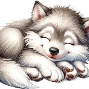 Heat transfers Iron on stickers  sleping animal 27 for Tshirts Iron on Decal Patches Stickers Clothes Hat Pillows DIY Crafts