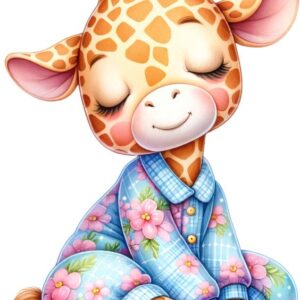 Heat transfers Iron on stickers  sleping animal 52 for Tshirts Iron on Decal Patches Stickers Clothes Hat Pillows DIY Crafts