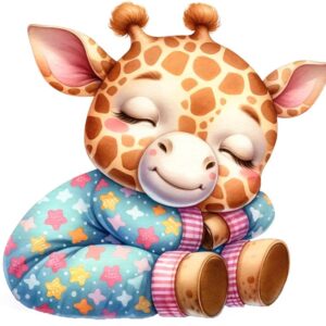 Heat transfers Iron on stickers  sleping animal 53 for Tshirts Iron on Decal Patches Stickers Clothes Hat Pillows DIY Crafts