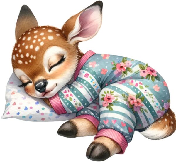 Heat transfers Iron on stickers  sleping animal 63 for Tshirts Iron on Decal Patches Stickers Clothes Hat Pillows DIY Crafts