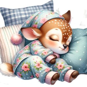 Heat transfers Iron on stickers  sleping animal 64 for Tshirts Iron on Decal Patches Stickers Clothes Hat Pillows DIY Crafts