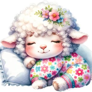 Heat transfers Iron on stickers  sleping animal 7 for Tshirts Iron on Decal Patches Stickers Clothes Hat Pillows DIY Crafts