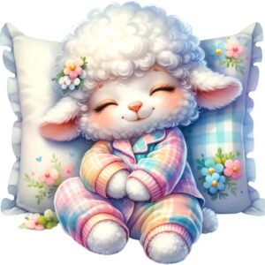 Heat transfers Iron on stickers  sleping animal 8 for Tshirts Iron on Decal Patches Stickers Clothes Hat Pillows DIY Crafts