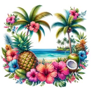 Heat transfers Iron on stickers  summer 24 for Tshirts Iron on Decal Patches Stickers Clothes Hat Pillows DIY Crafts