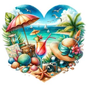 Heat transfers Iron on stickers  summer 27 for Tshirts Iron on Decal Patches Stickers Clothes Hat Pillows DIY Crafts