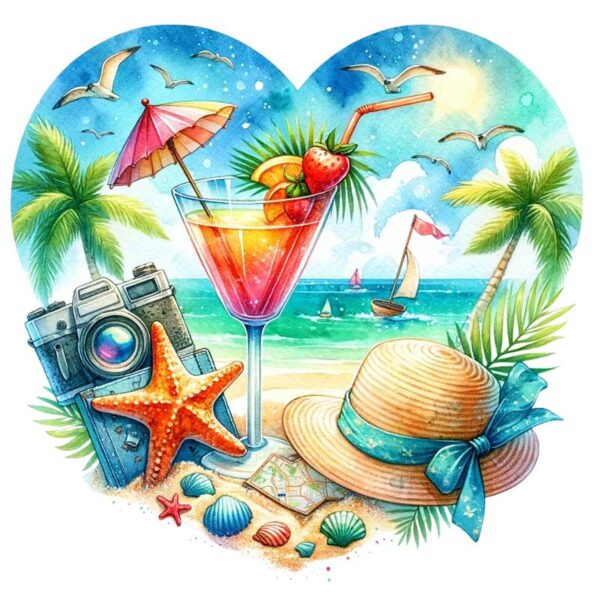 Heat transfers Iron on stickers  summer 28 for Tshirts Iron on Decal Patches Stickers Clothes Hat Pillows DIY Crafts