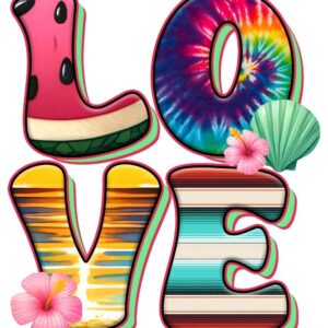 Heat transfers Iron on stickers  summer 39 for Tshirts Iron on Decal Patches Stickers Clothes Hat Pillows DIY Crafts
