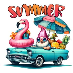 Heat transfers Iron on stickers  summer 51 for Tshirts Iron on Decal Patches Stickers Clothes Hat Pillows DIY Crafts