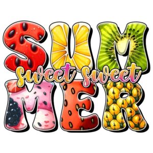 Heat transfers Iron on stickers  summer 55 for Tshirts Iron on Decal Patches Stickers Clothes Hat Pillows DIY Crafts