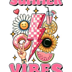 Heat transfers Iron on stickers  summer 73 for Tshirts Iron on Decal Patches Stickers Clothes Hat Pillows DIY Crafts