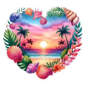 Heat transfers Iron on stickers  summer 8 for Tshirts Iron on Decal Patches Stickers Clothes Hat Pillows DIY Crafts