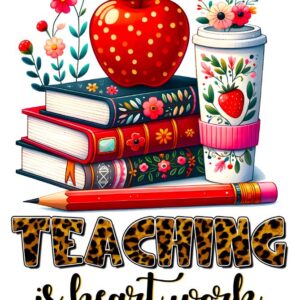 Heat transfers Iron on stickers  teacher 124 for Tshirts Iron on Decal Patches Stickers Clothes Hat Pillows DIY Crafts