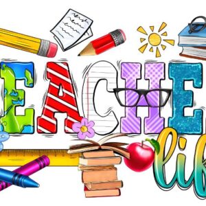 Heat transfers Iron on stickers  teacher 129 for Tshirts Iron on Decal Patches Stickers Clothes Hat Pillows DIY Crafts