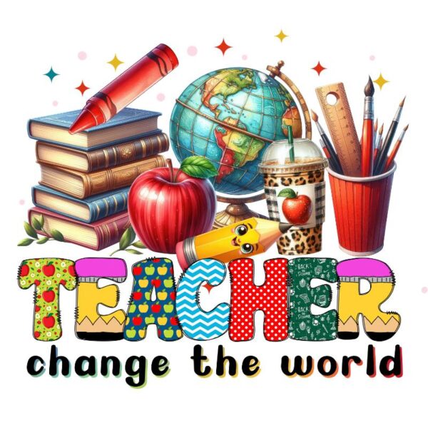 Heat transfers Iron on stickers  teacher 153 for Tshirts Iron on Decal Patches Stickers Clothes Hat Pillows DIY Crafts