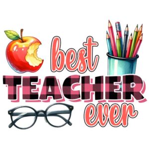 Heat transfers Iron on stickers  teacher 168 for Tshirts Iron on Decal Patches Stickers Clothes Hat Pillows DIY Crafts