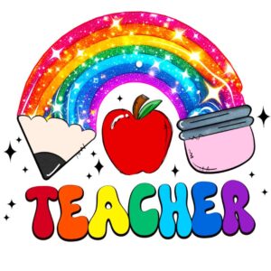 Heat transfers Iron on stickers  teacher 178 for Tshirts Iron on Decal Patches Stickers Clothes Hat Pillows DIY Crafts