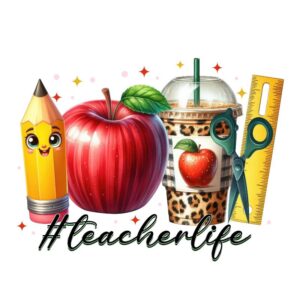 Heat transfers Iron on stickers  teacher 182 for Tshirts Iron on Decal Patches Stickers Clothes Hat Pillows DIY Crafts