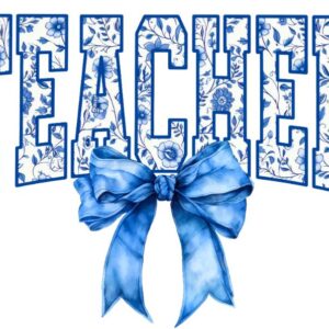 Heat transfers Iron on stickers  teacher 2 for Tshirts Iron on Decal Patches Stickers Clothes Hat Pillows DIY Crafts