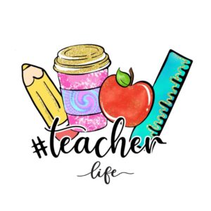 Heat transfers Iron on stickers  teacher 243 for Tshirts Iron on Decal Patches Stickers Clothes Hat Pillows DIY Crafts