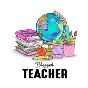 Heat transfers Iron on stickers  teacher 259 for Tshirts Iron on Decal Patches Stickers Clothes Hat Pillows DIY Crafts