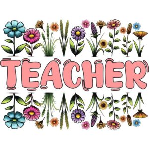 Heat transfers Iron on stickers  teacher 261 for Tshirts Iron on Decal Patches Stickers Clothes Hat Pillows DIY Crafts