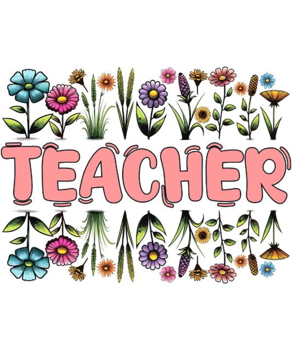 Heat transfers Iron on stickers  teacher 261 for Tshirts Iron on Decal Patches Stickers Clothes Hat Pillows DIY Crafts