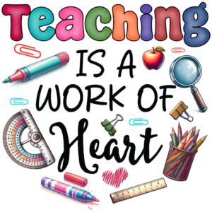 Heat transfers Iron on stickers  teacher 28 for Tshirts Iron on Decal Patches Stickers Clothes Hat Pillows DIY Crafts