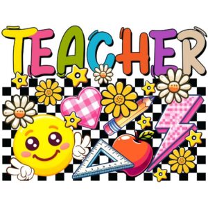 Heat transfers Iron on stickers  teacher 295 for Tshirts Iron on Decal Patches Stickers Clothes Hat Pillows DIY Crafts