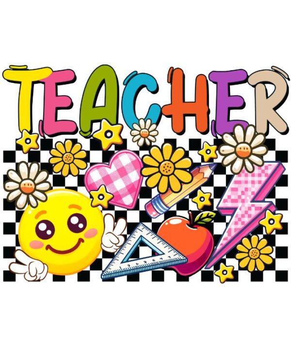 Heat transfers Iron on stickers  teacher 295 for Tshirts Iron on Decal Patches Stickers Clothes Hat Pillows DIY Crafts